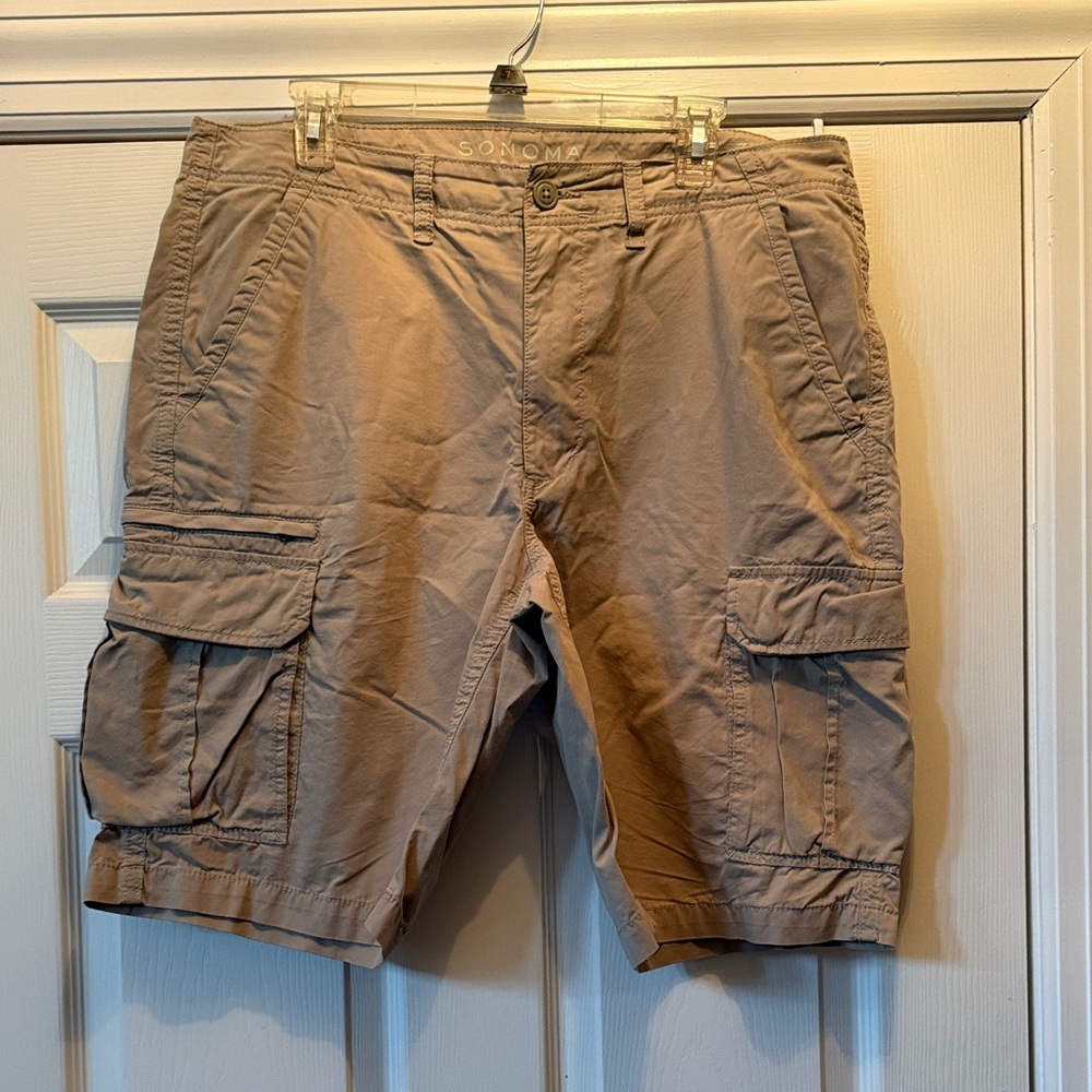 Sonoma Men's Tan Cargo Shorts
